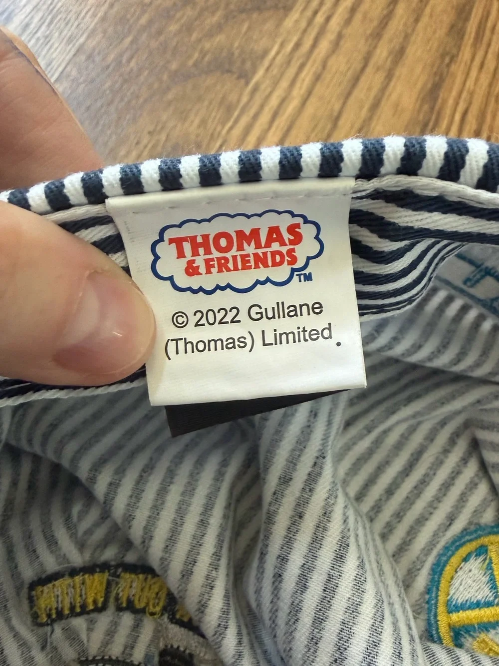 Thomas The Tank Engine Toddler Blue Stripe Engineer Cap